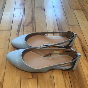 Zara ballerina flats with bow cut outs